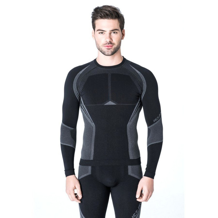 Футболка Accapi Propulsive Long Sleeve Shirt Man 999 black, XS/S  