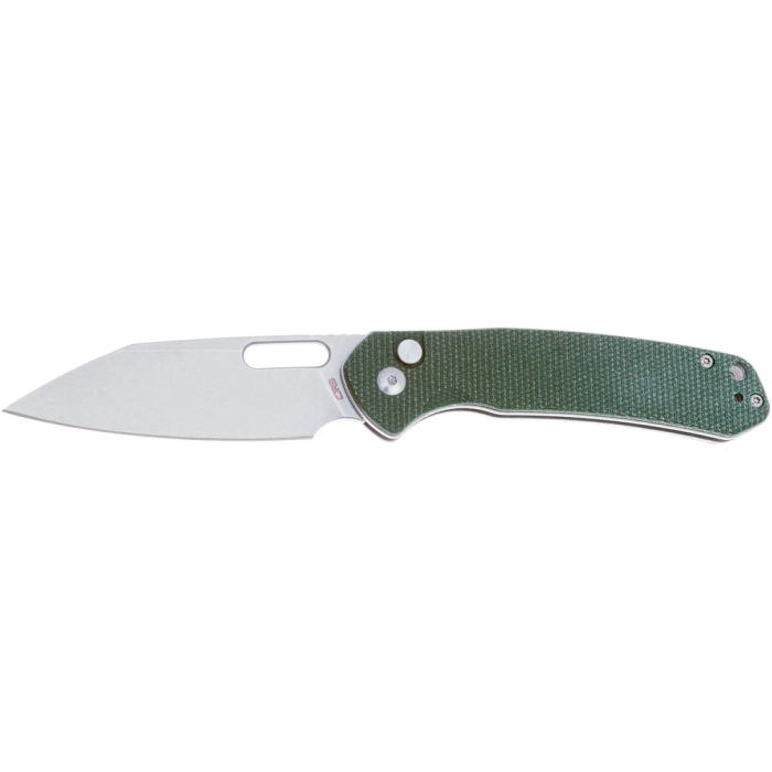 Нож CJRB Pyrite Wharncliffe Micarta, AR-RPM9 Steel green  