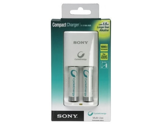 Зарядное устройство Sony Compact charger+2xAA  