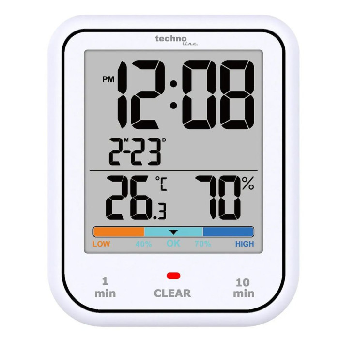 Термогигрометр Technoline WT380 White (WT380)  