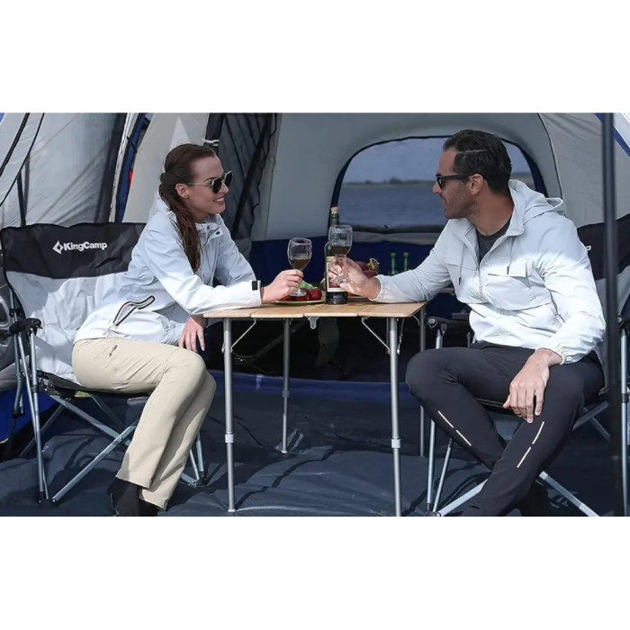 Стул раскладной KingCamp Comfort black/mediumgrey  