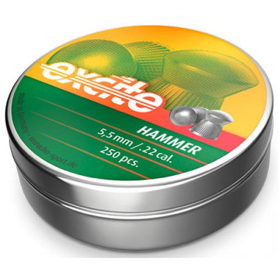 Пули пневматические H&amp;N Excite Hammer 5,5 мм 0,94г 250шт/уп (93115500003)