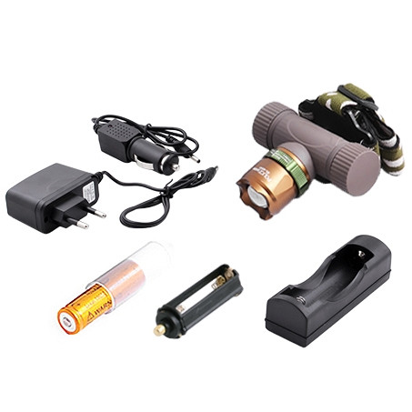 Налобный фонарь ультрафиолетовый Police 12V 6866-UV 365 nm  