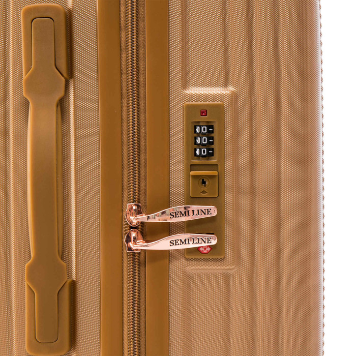 Чемодан Semi Line 24" (M) Gold (T5667-3)  