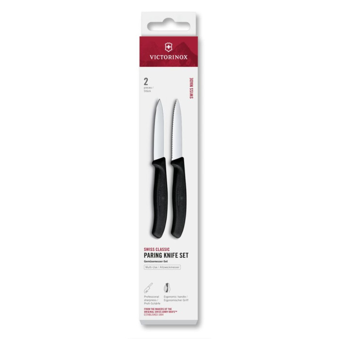 Набор ножей для чистки овощей Victorinox Swiss Classic 2 ножа черн 6.7693.2  
