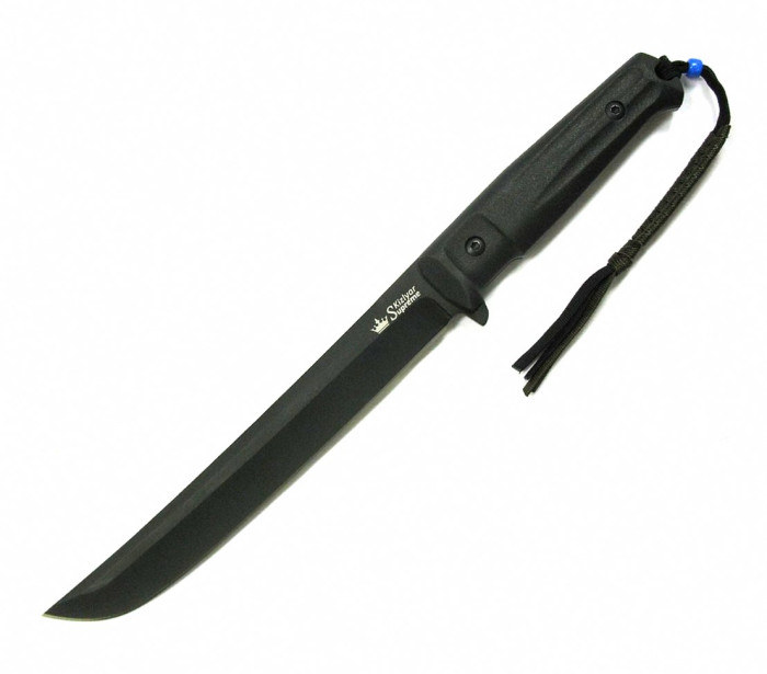 Нож Kizlyar Supreme Sensei черный, сталь AUS8, рукоять G10  