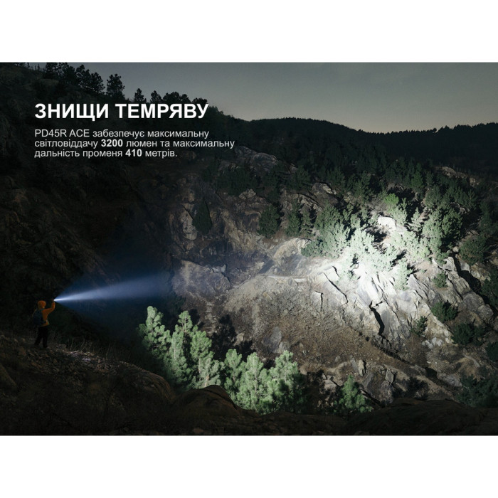 Фонарь тактический ручной Fenix PD45R ACE 3200лм  