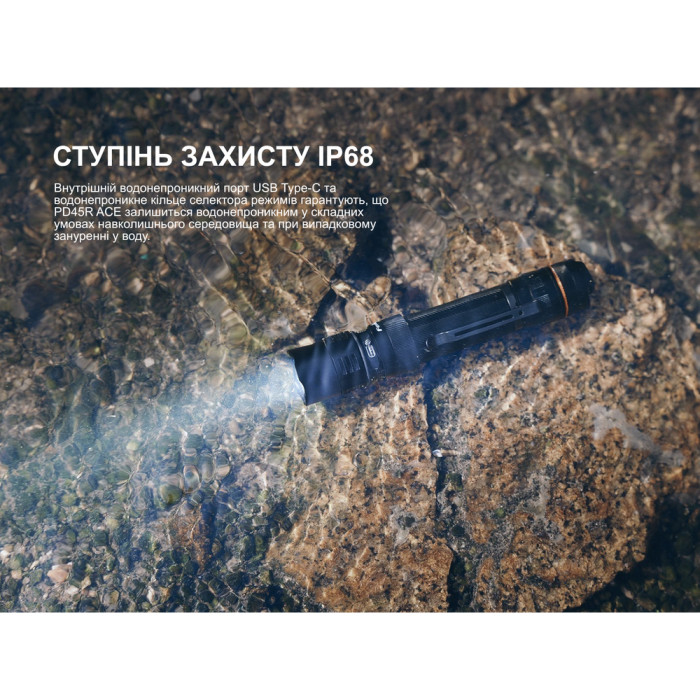 Фонарь тактический ручной Fenix PD45R ACE 3200лм  