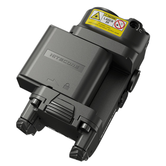 Фонарь пистолетный с ЛЦУ Nitecore NPL25 GL (900 люмен, магнитная зарядка, зеленый луч)  