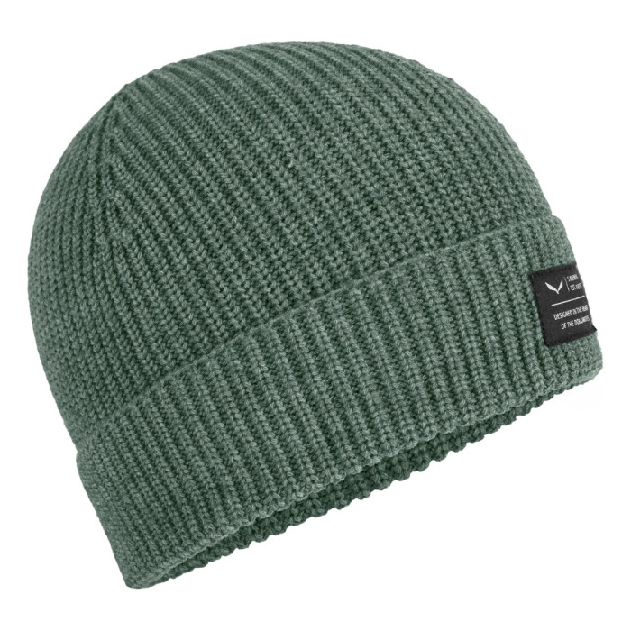Шапка Salewa PUEZ BEANIE - зеленая  