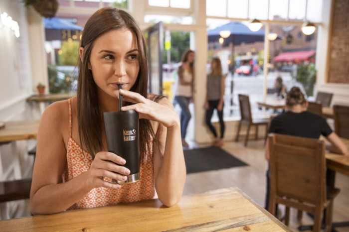 Набор стальных трубочек Klean Kanteen 5 Piece Straw Set Black  