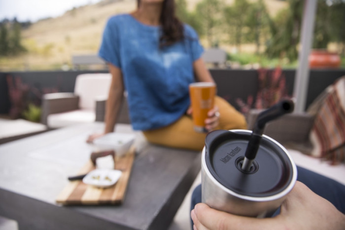 Набор стальных трубочек Klean Kanteen 5 Piece Straw Set Black  