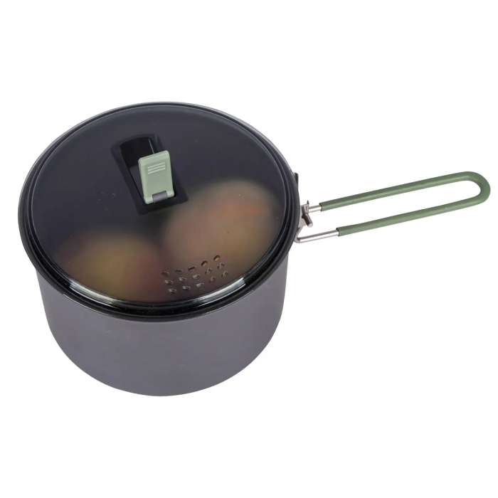 Кастрюля Bo-Camp Explorer Hard Anodized 1L Grey/Green (2200236)  