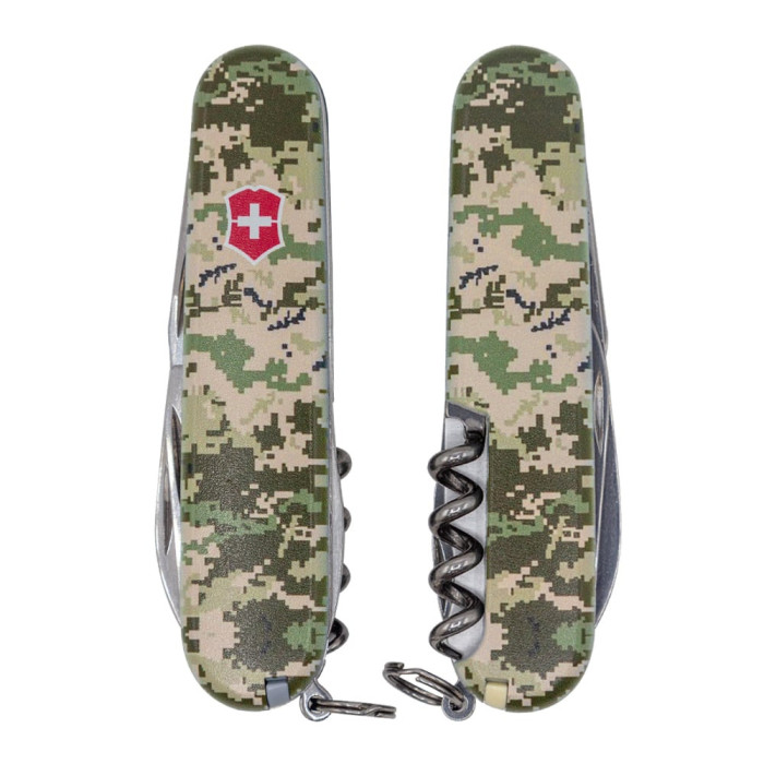 Нож Spartan Army 91мм/12функ /Пиксель из кр. лого  