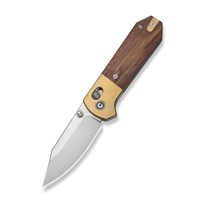 Нож складной карманный Civivi Yonder Clip Point (7.3 см) 14C28N / Wood and Brass натуральный