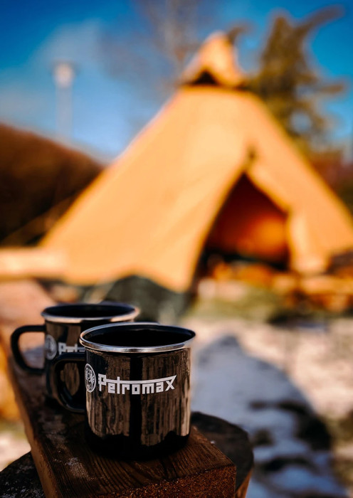 Кружка эмалированная Petromax Enamel Mug 300 мл Черная  