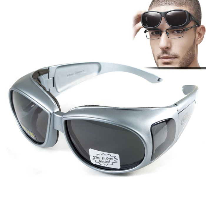 Очки Global Vision Outfitter Metallic (gray) черные в серой оправе  