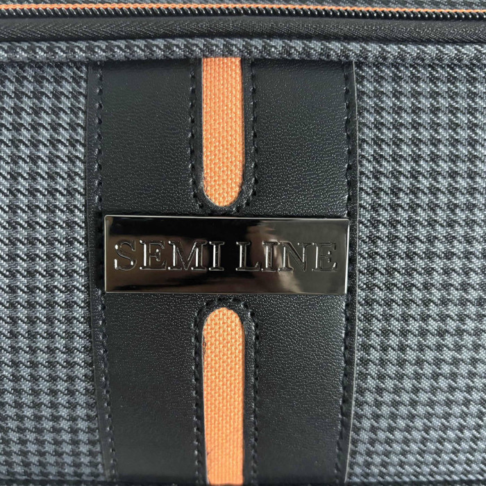 Чемодан Semi Line 28" (L) Black/Orange Line (T5734-3)  