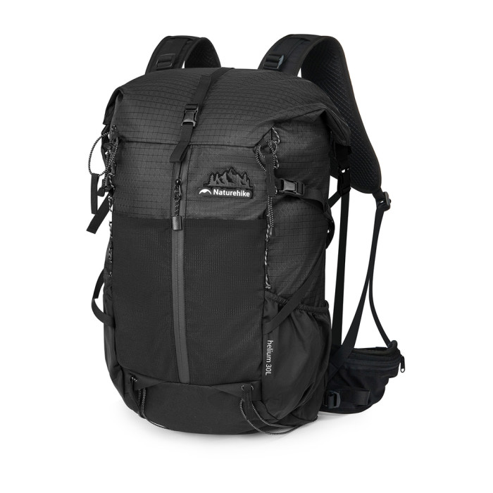 Рюкзак туристический Naturehike CNK2300016, 30+5 л, черный  
