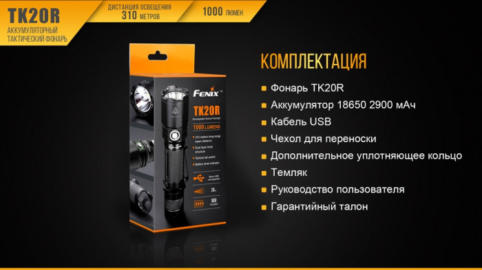 Подарочный комплект Fenix TK20R + CL05 в подарок  