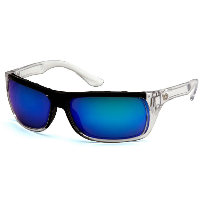 Очки Venture Gear Vallejo Clear (ice blue mirror) зеркальные синие в прозрачной оправе 