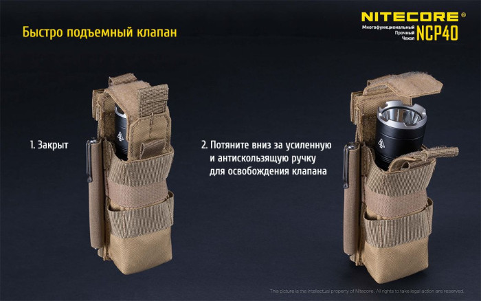 Чехол тактический Nitecore NCP40, черный  