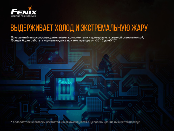 Взрывозащищенный фонарь Fenix WF30RE , серый XP-G2, 280 лм.  