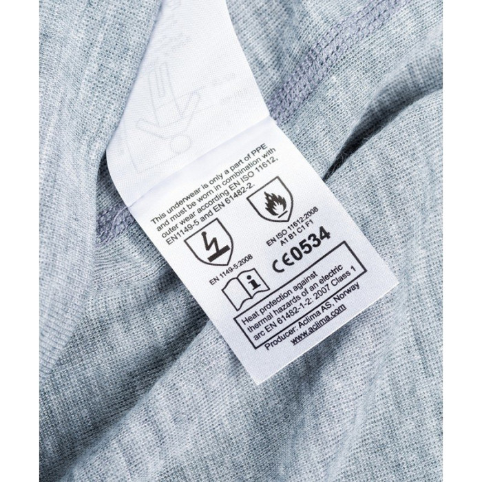 Огнестойкие термокальсоны Aclima Work X-Safe Longs GreyMelange, M  