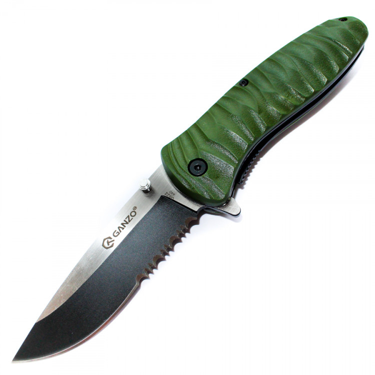 Нож Ganzo G622-G-5S, зеленый 