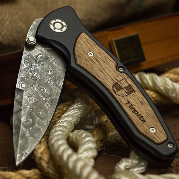 Нож Boker Tirpitz-Damascus Wood (110192DAM)  
