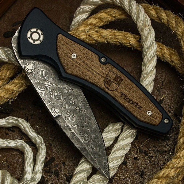 Нож Boker Tirpitz-Damascus Wood (110192DAM)  