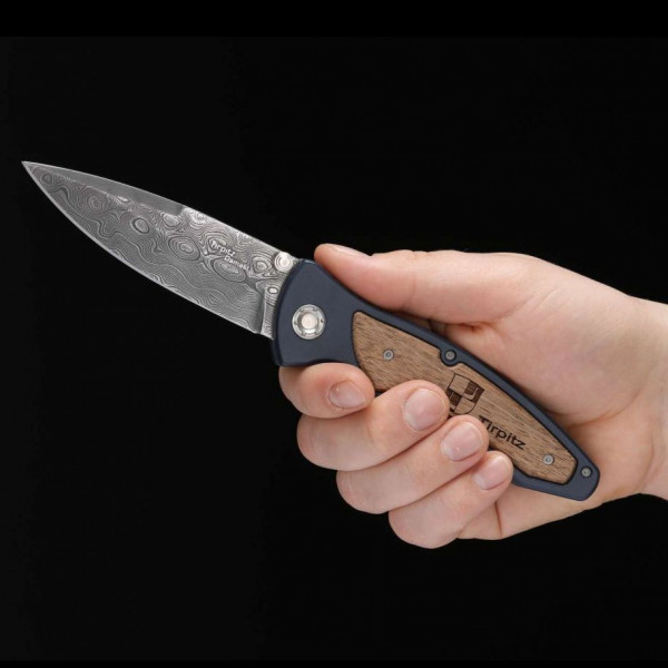 Нож Boker Tirpitz-Damascus Wood (110192DAM)  