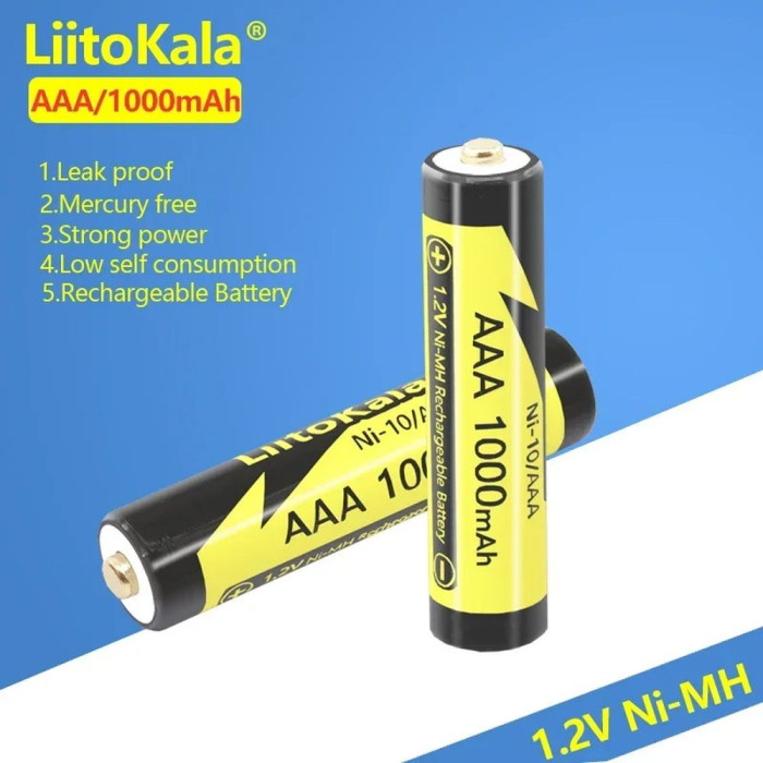 Аккумулятор LiitoKala Ni-10/AAA 1.2V AAA 1000mAh battery  