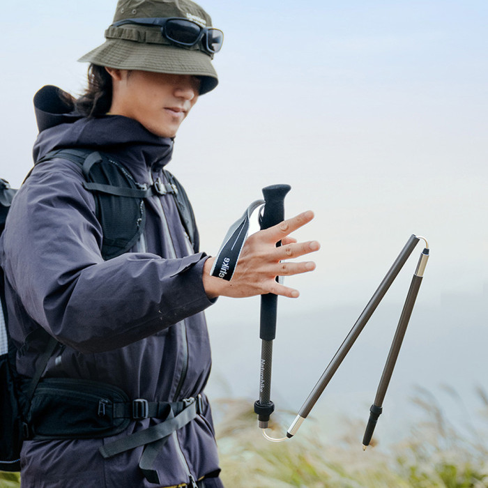 Трекинговая палка Naturehike CNK2450DS017, 120 см, серая  