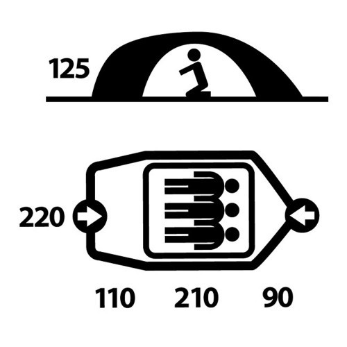Палатка Husky Baron 3 (зеленый)  