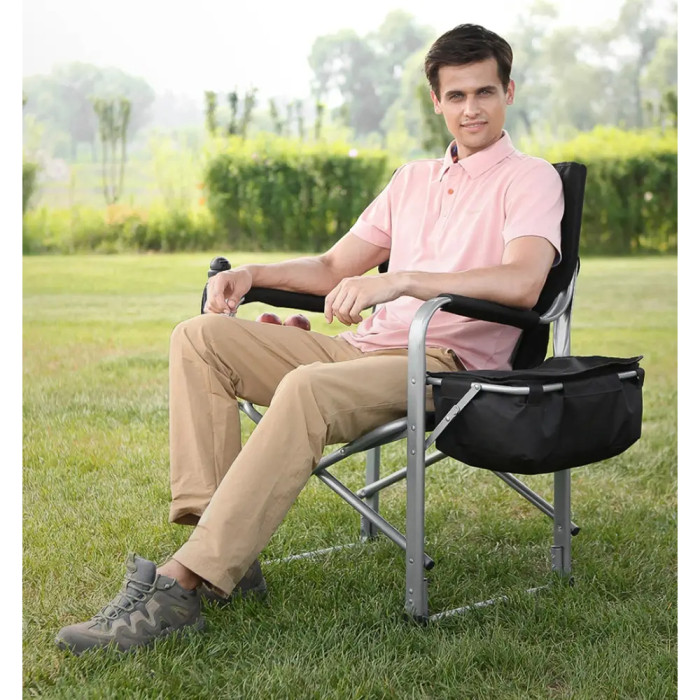 Стул раскладной KingCamp Director Chair black/mediumgrey  