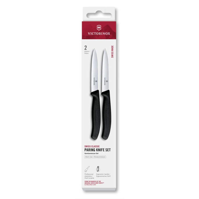 Набор ножей для чистки овощей Victorinox Swiss Classic 2 ножа черн 6.7793.2  
