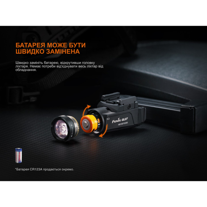 Фонарь подствольный тактический Fenix GL07 700 лм  