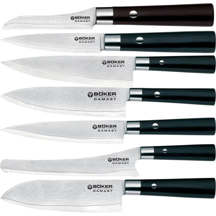 Набор ножей Boker Damast Black Set (130425SET)