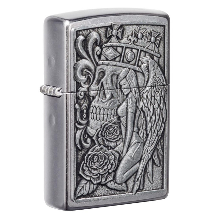 Зажигалка Zippo 207 Skull And Angel Emblem (49442)  