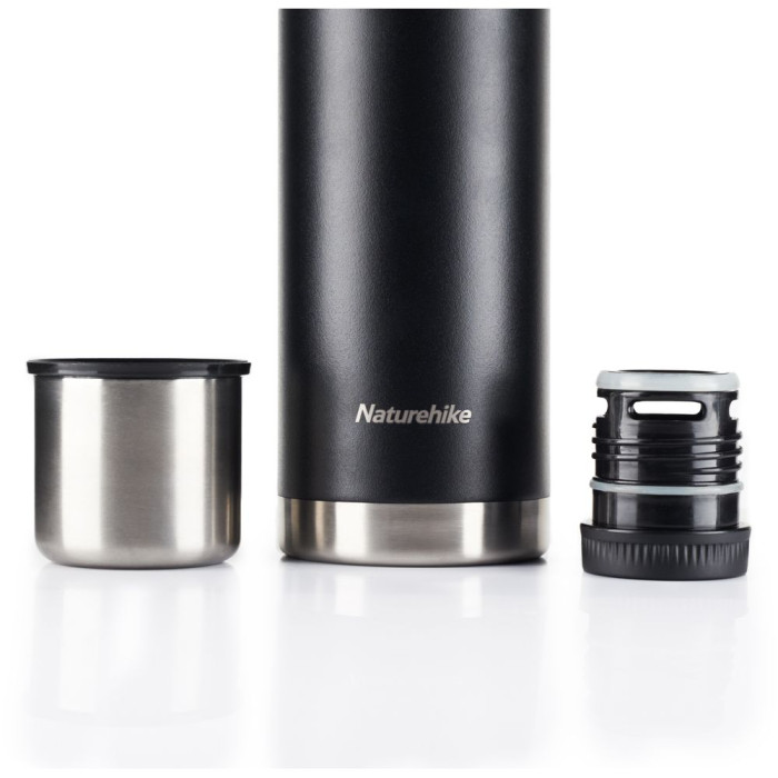 Термос Naturehike Q-9H NH19SJ010, 304 сталь, 1.0 л, черный  