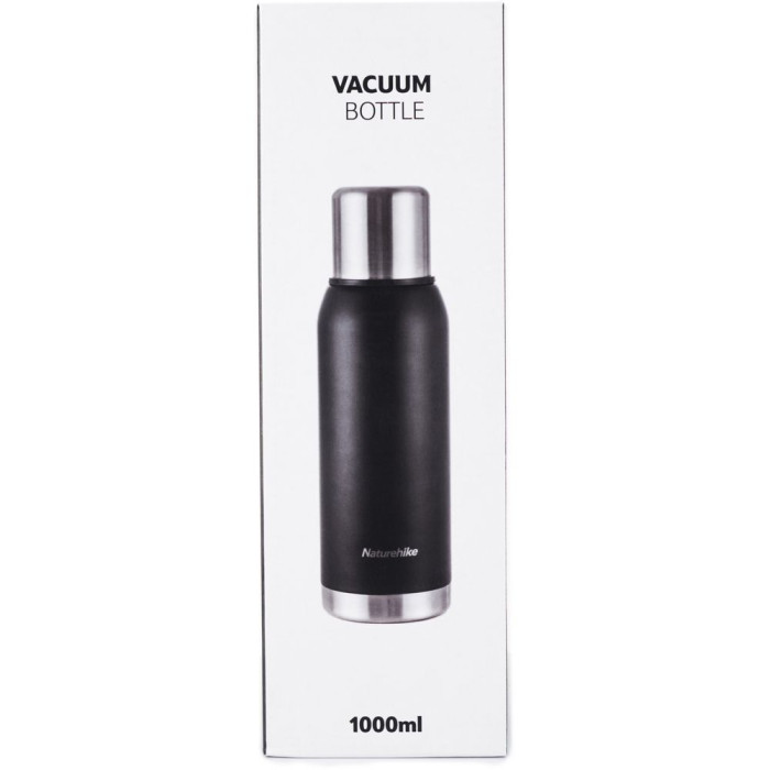 Термос Naturehike Q-9H NH19SJ010, 304 сталь, 1.0 л, черный  