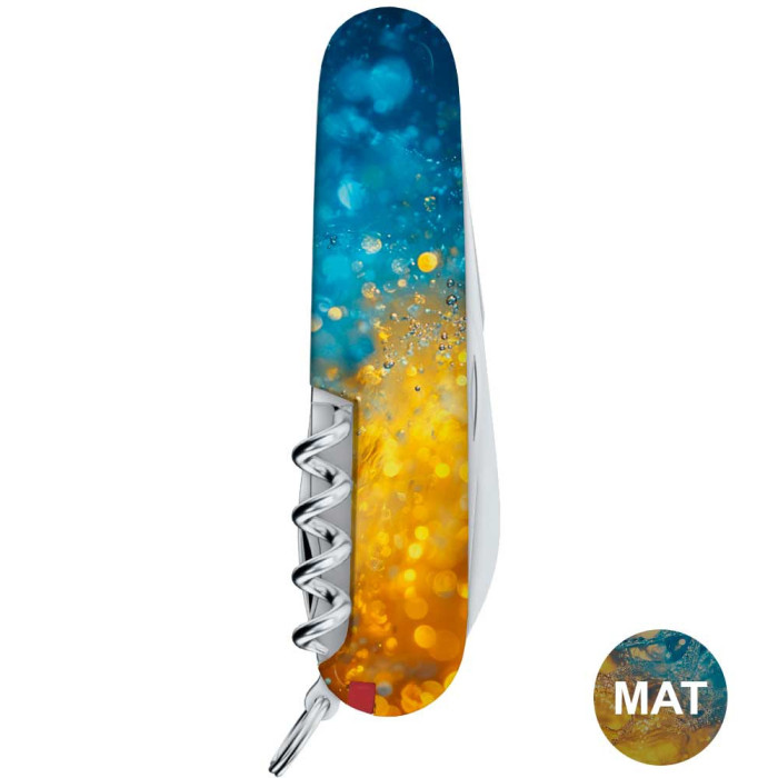 Складной нож Victorinox SPARTAN UKRAINE Желто-синие брызги  