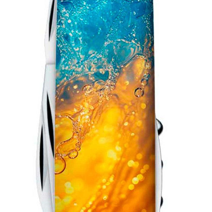 Складной нож Victorinox SPARTAN UKRAINE Желто-синие брызги  