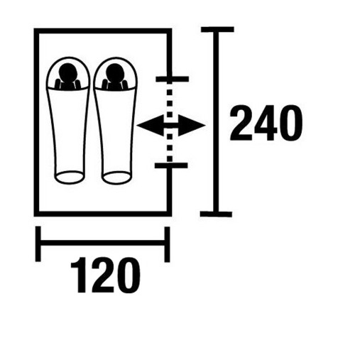 Палатка High Peak Innenzelt 200 x 140 cm  