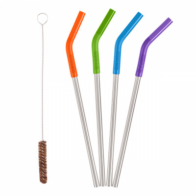 Набор стальных трубочек Klean Kanteen 5 Piece Straw Set Multi Colored