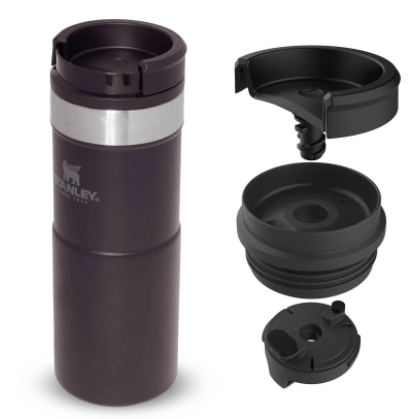 Термочашка Stanley Classic Never Leak - черная - 0.35 л.  