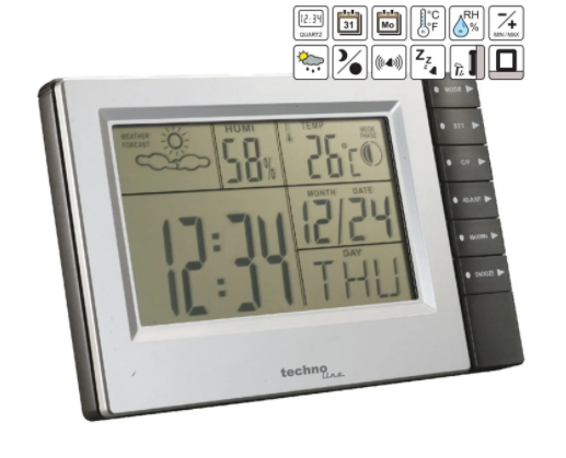 Метеостанция Technoline  WS9121 - серебристая/серая  