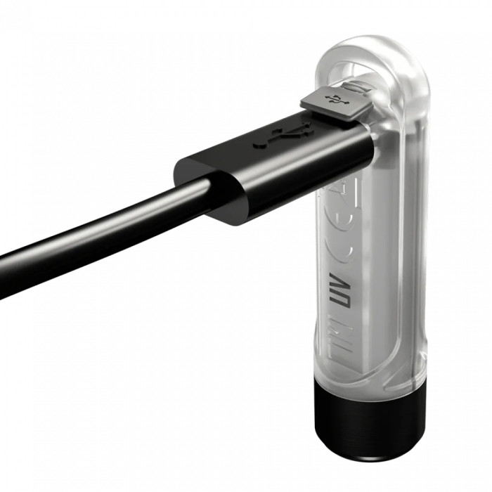 Фонарь наключный ультрафиолетовый Nitecore Tiki UV (UV 1 Вт, 365 нм, CRI 70 Lm, 5 режимов, USB-C)  