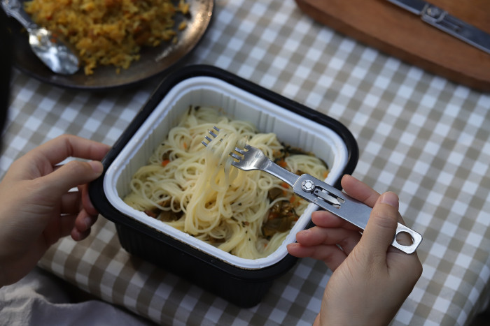 Набор столовых приборов Roxon C1 3 in1 (ложка, вилка, нож) серый  